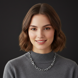 M&M Collier Oval Collection silber | Modell 484