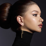 M&M Ohrhänger Fine Line Gold | Modell 378 | ME3378-400