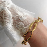 M&M Gliederarmband Oval Collection Gold | Modell 049 | MB3049-421