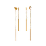 M&M Ohrhänger Fine Line Gold | Modell 378 | ME3378-400