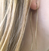 M&M Ohrhänger Fine Line Gold | Modell 381 | ME3381-400