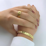 M&M Ring New Structures Gold matt | Modell 441 | MR3441-552