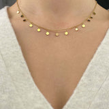 M&M Plättchen Halskette Fine Line | Modell 445 | MN3445-445