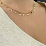 M&M Plättchen Halskette Fine Line | Modell 445 | MN3445-445