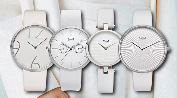 Weiß ist heiß: Bright it up mit weissen Uhren von M&M Germany!