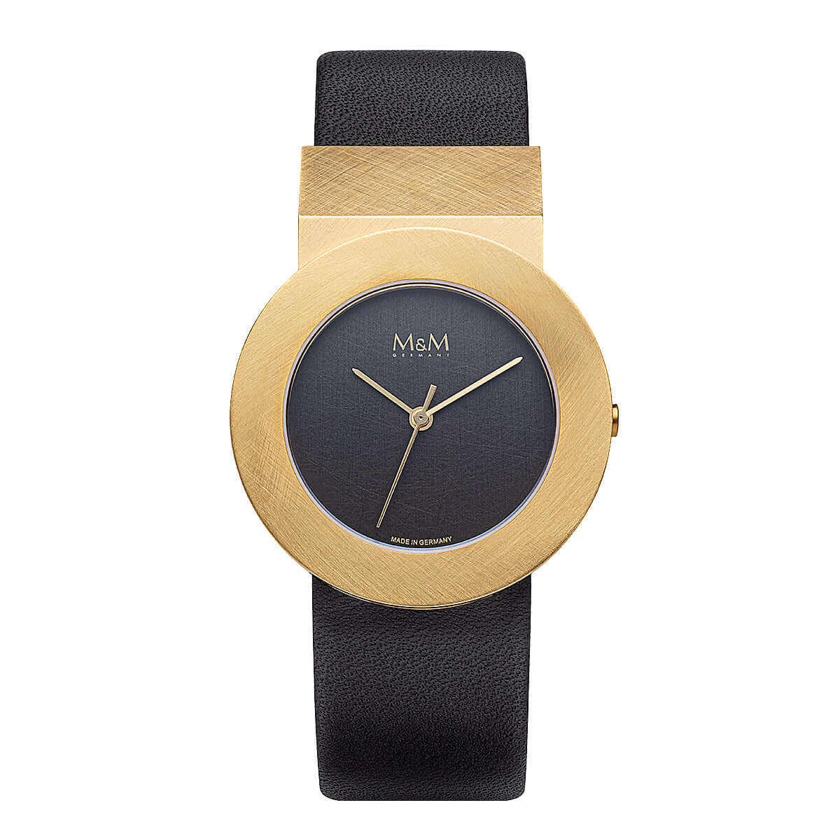 Porte-montre en laiton bronze patiné et porcelaine polychro