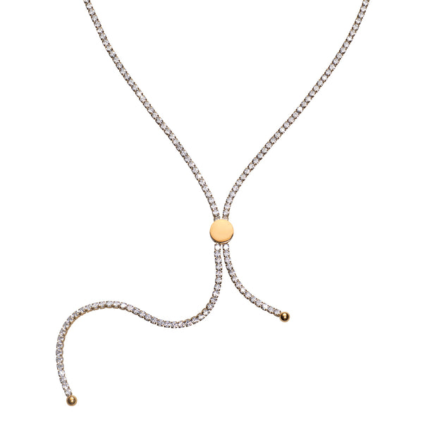 M&M lange Y-Kette Modern Glam Gold | Modell 344 kaufen | M&M Germany