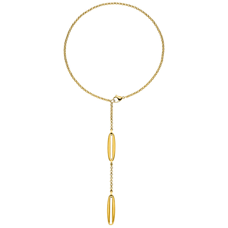 M&M Y-Gliederkette Oval Collection Gold | Modell 460