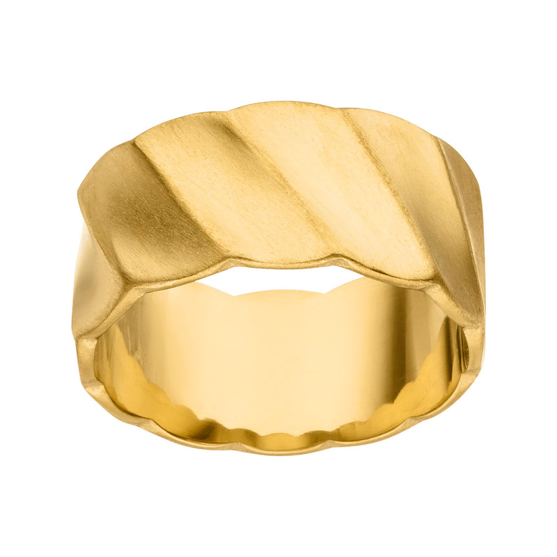 M&M Ring New Structures Gold matt | Modell 441